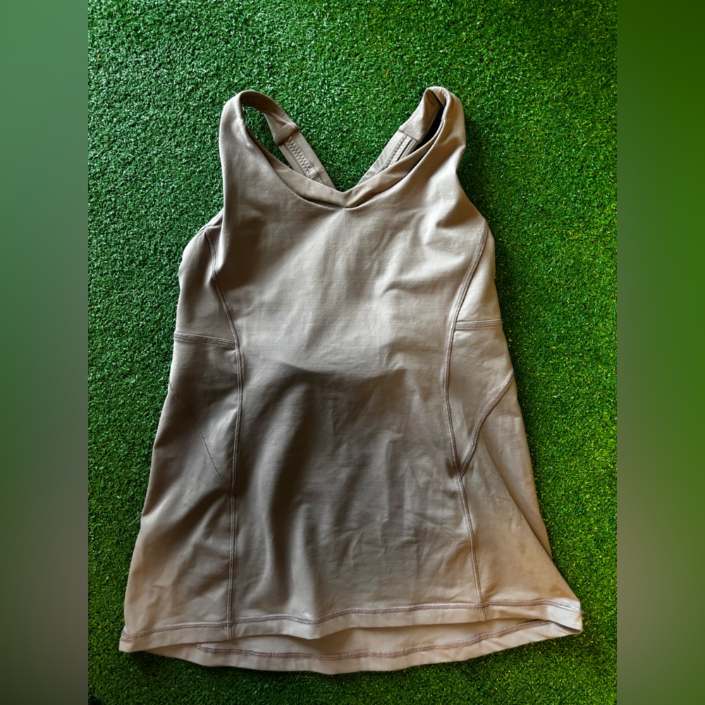 lululemon athletica Beige Tank Top